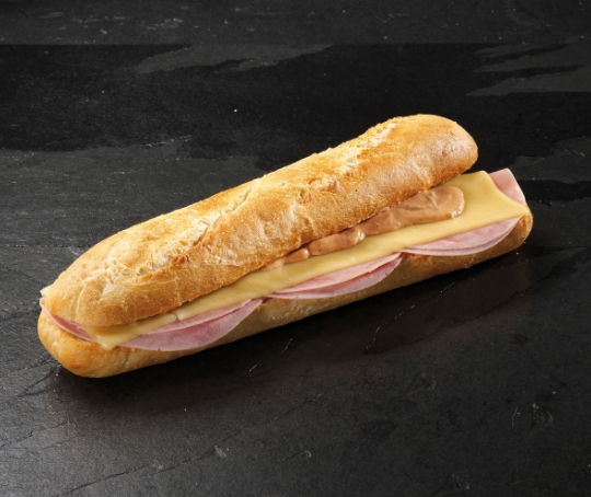 Schinken-Baguette von Barth mit Käse